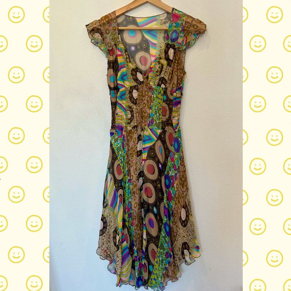 Vintage Earthy Boho Dress